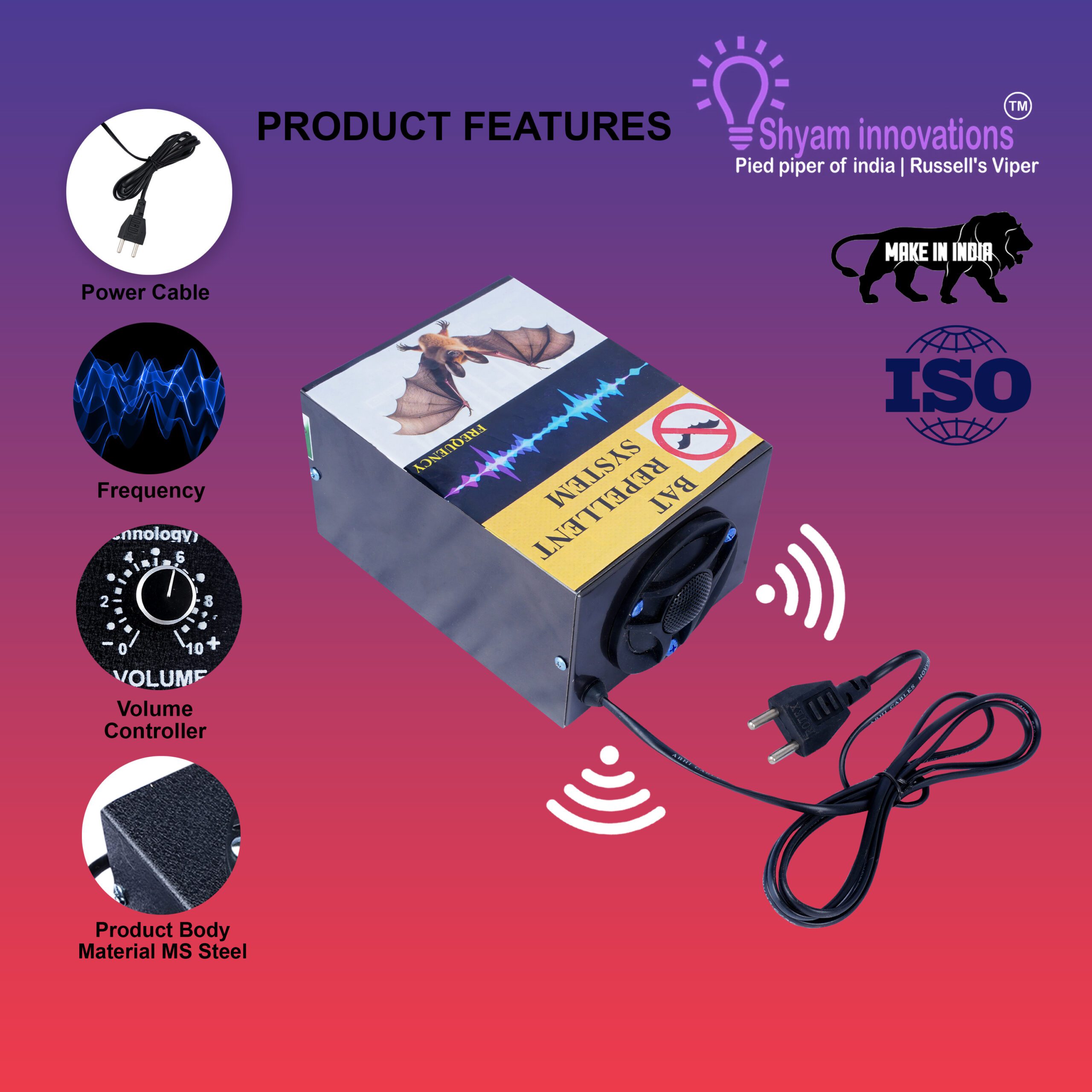 Ultrasonic Bat Repellent System - Image 2