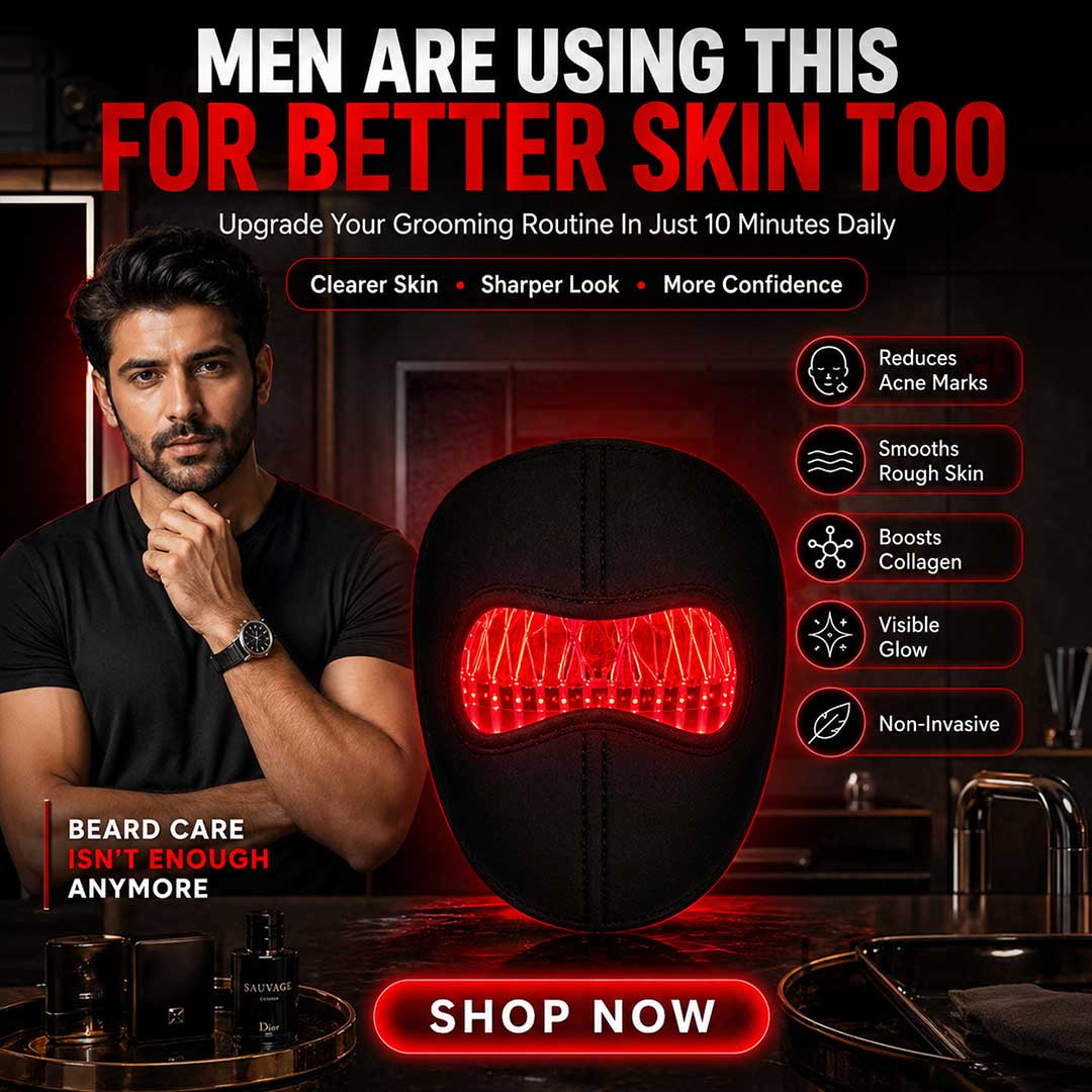 Red Light Face Mask – Anti-Aging LED Therapy Mask for Glowing & Youthful Skin (Men & Women) | Free Cash on Delivery - Image 5