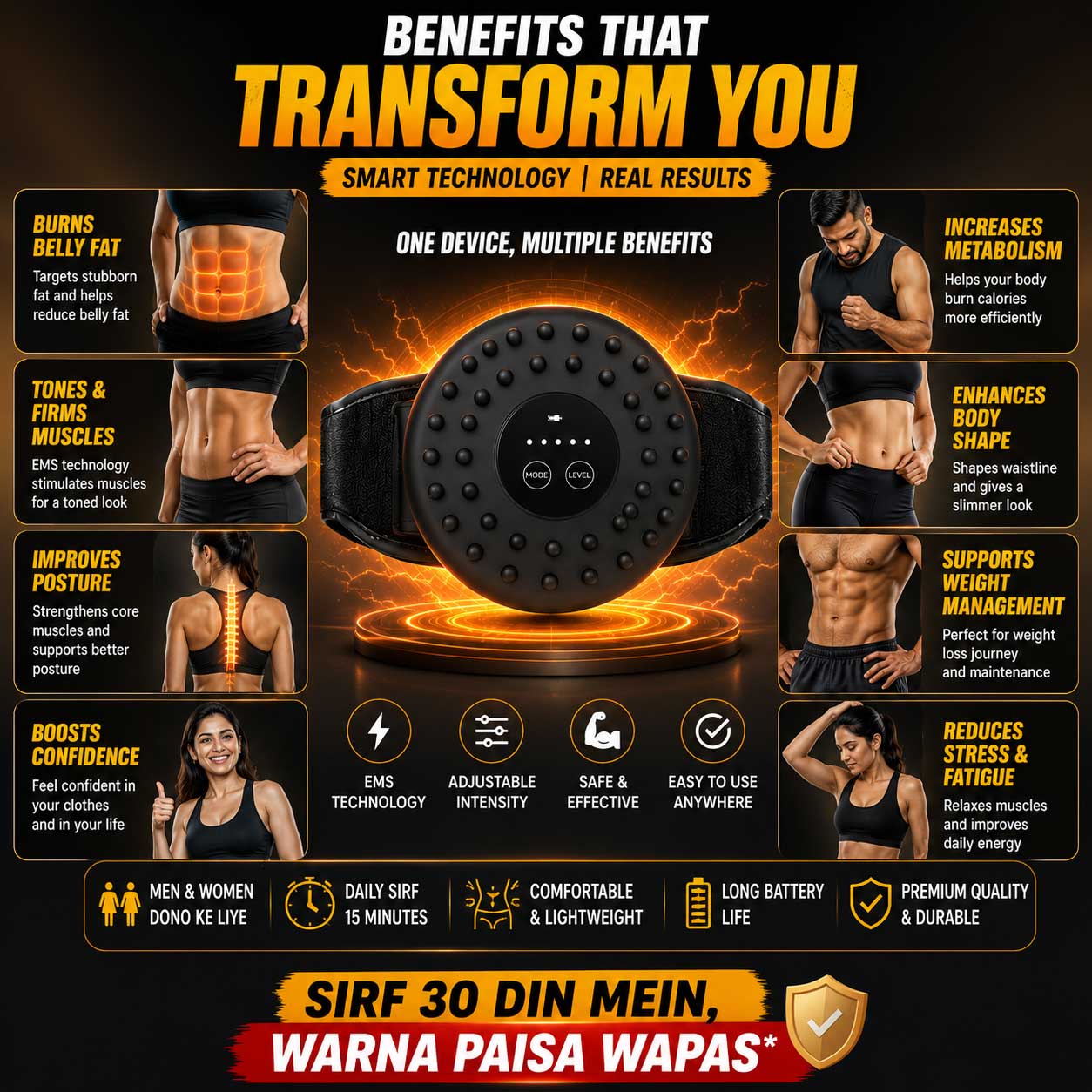 EMS Belly Fat Remover™ | 30 Day Money Back Guarantee - Image 2